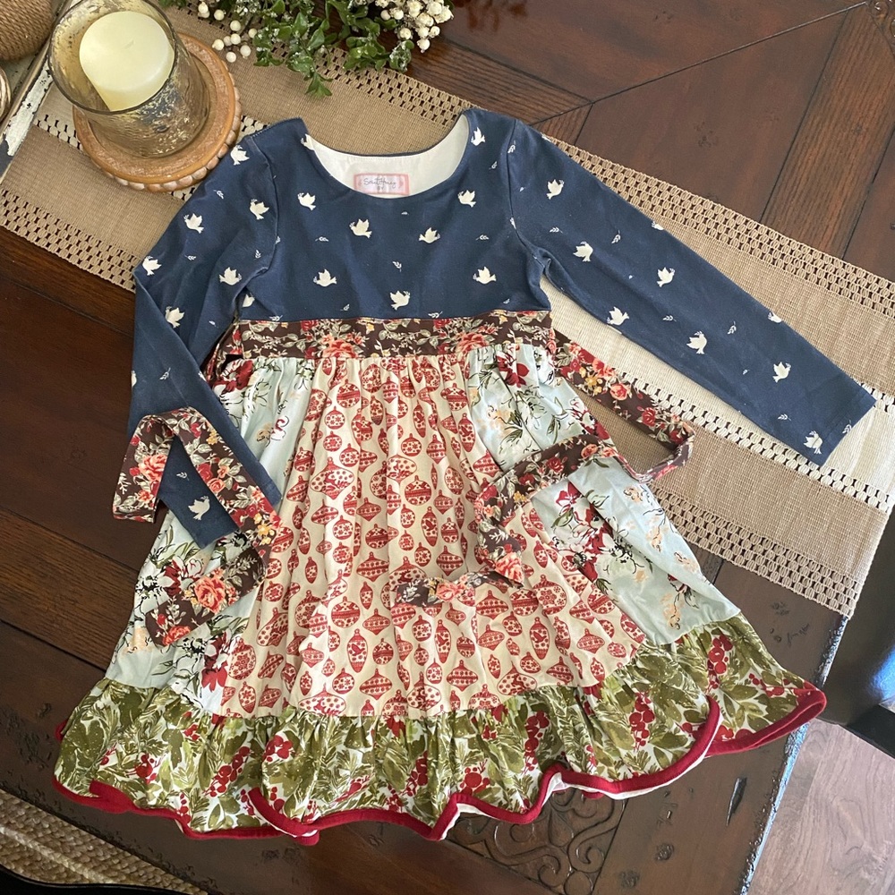 Sweet honey girls size 8 Christmas dress